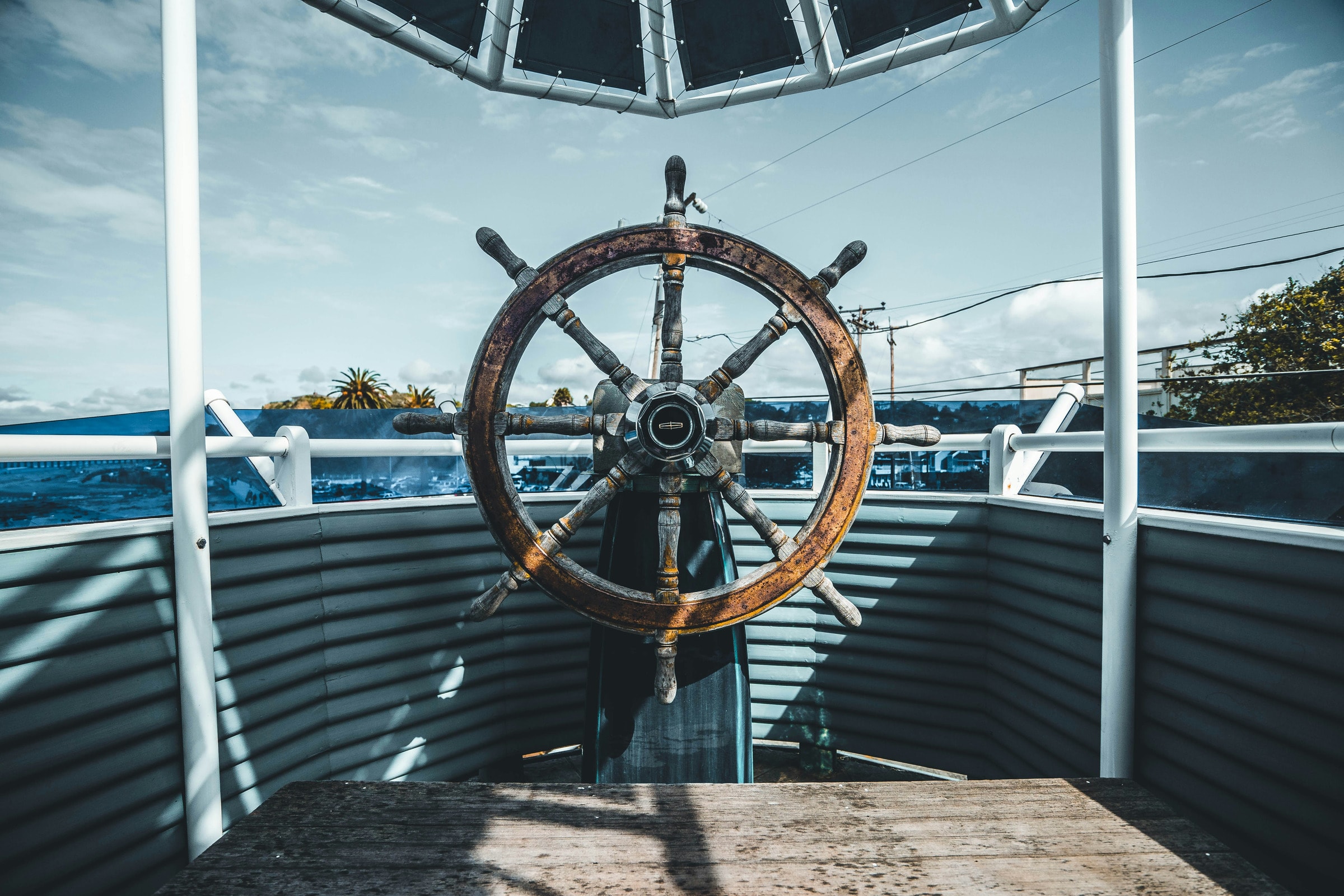 At the helm — steering a steady course